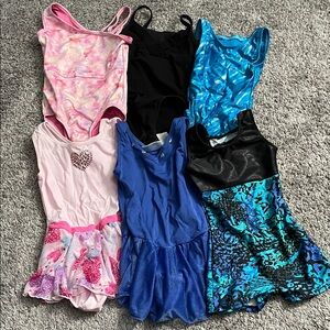 Colorful Girls' Dance Leotards Set XS/S 4-5